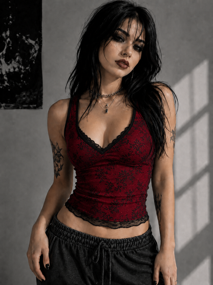 Haut en Dentelle Floral