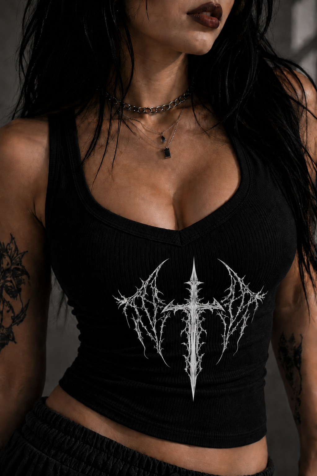 Débardeur Alternatif "Winged Cross"